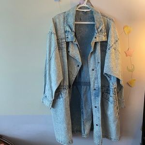 Vintage acid wash jean coat